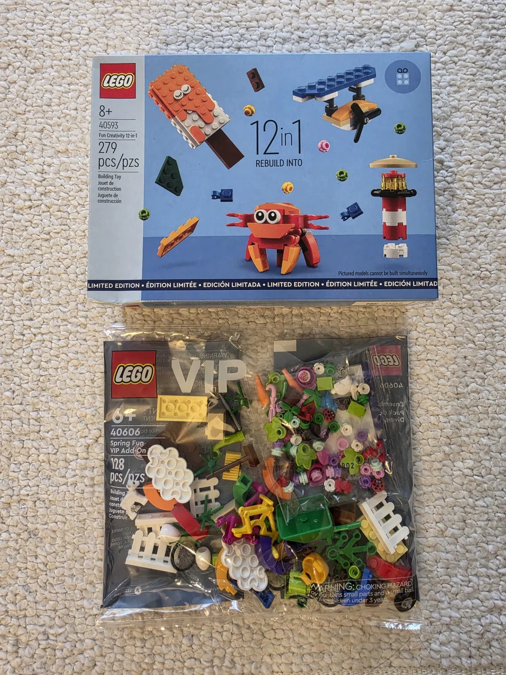 LEGO (40593) Fun Creativity 12-in-1 + Spring Fun VIP Add-On Pack (40606)